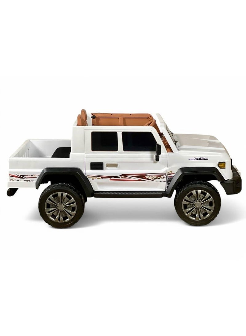 Electric Pickup Ride-On Car for Kids 12V, 4 Motors, LED Lights, Bluetooth & Music - Image 2